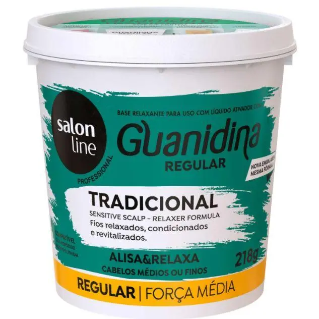 Salon Line Guanidine Smoothing Relaxer Regular Medium Hair Strenght 218G 1
