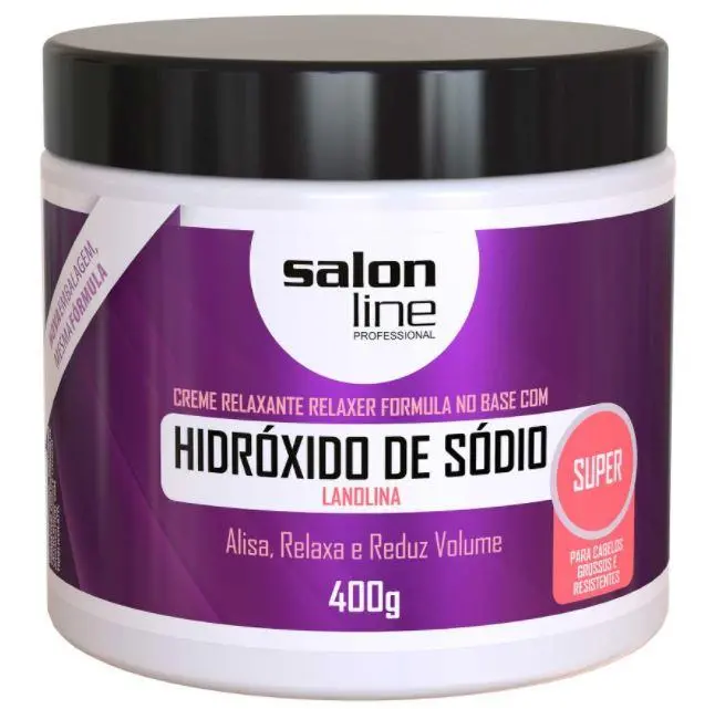 Salon Line Lanolin Sodium Hydroxide Super Straightening Relaxing Cream 400G 1