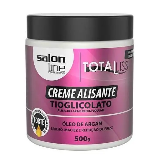 Salon Line Smoothing Cream Totaliss Argan Oil Shine Softness Anti Frizz 500G 1
