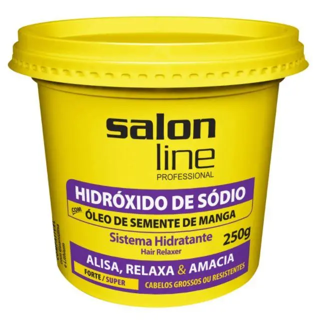 Salon Line Sodium Hydroxide Strong Super Hair Relaxer Transition Cream 250G 1