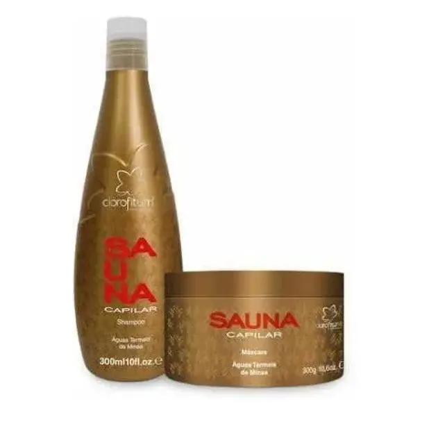 Sauna Thermal Water Nourishing Keratin Protection Growth Kit 2X300 - Clorofitum 1