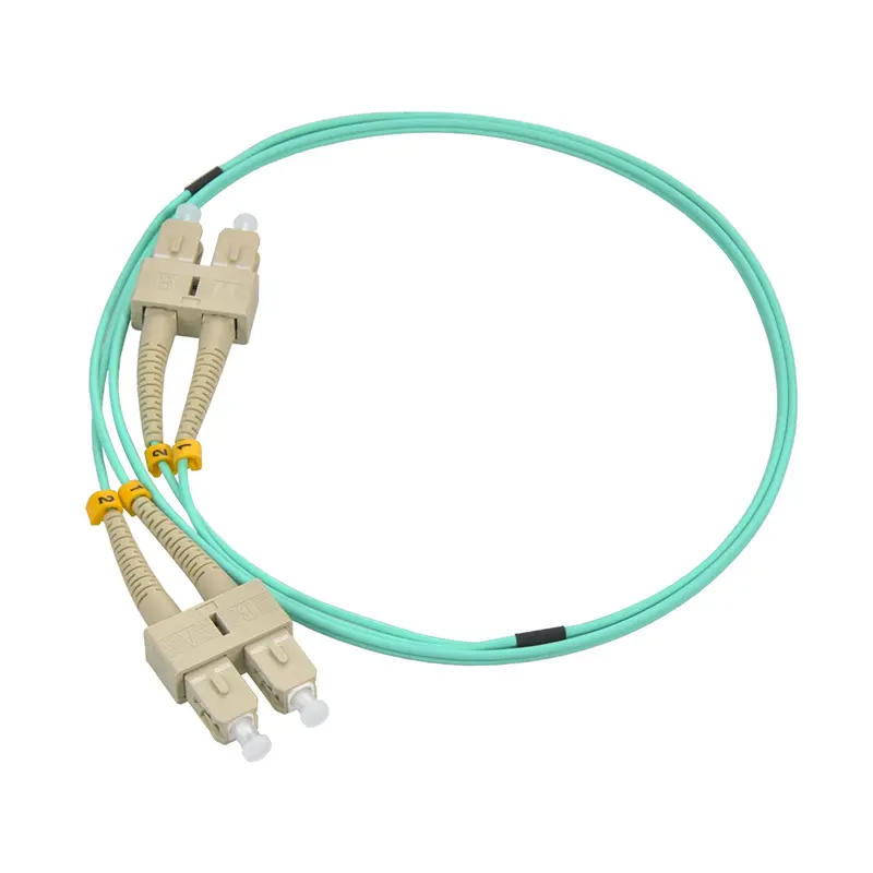 Sc/Upc-Sc/Upc 10Gb 50/125 Om3 Multimode Duplex Fiber Optic Cable Aqua 4