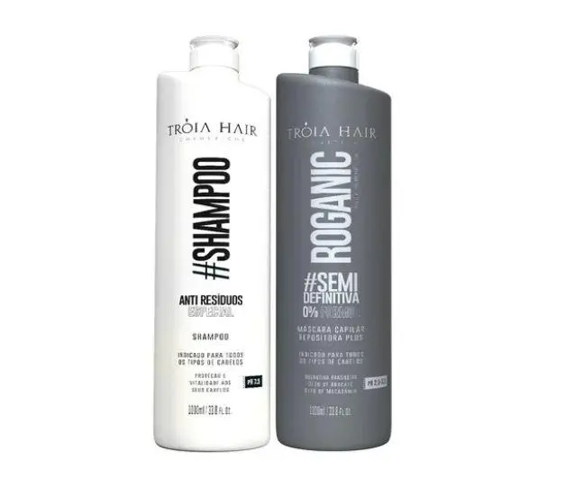 Semi Definitive Roganic Keratin Avocado Macadamia Brazilian Blowout 2X1l - Kit 1