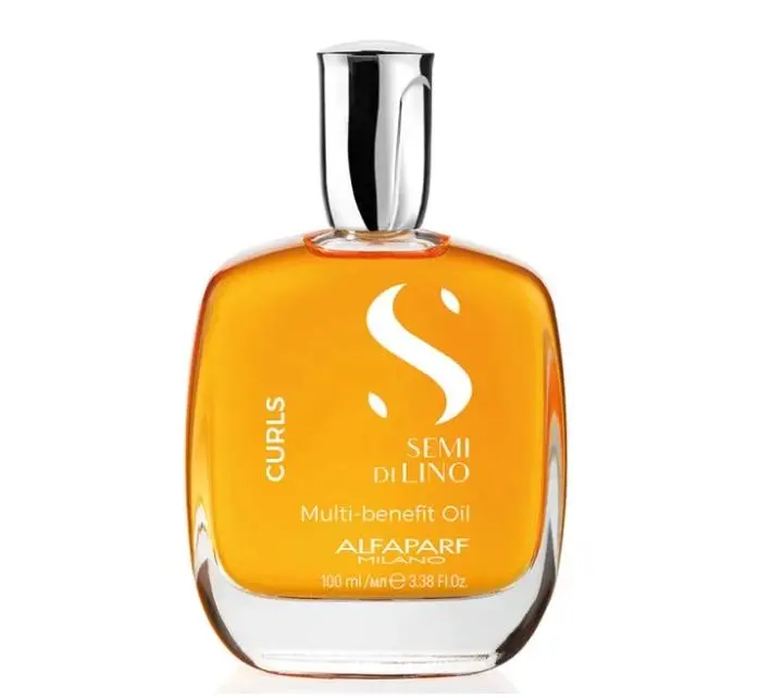 Semi Di Lino Curls Multi Benefit Oil Curly Wavy Treatment 100Ml  - Alfaparf Milano 1