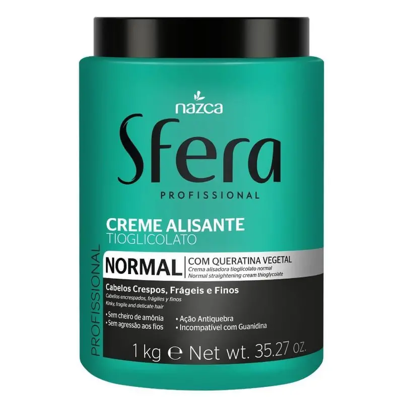 Sfera Frizzy Hair Thioglycolate Keratin Normal Straightening Cream 1Kg - Nazca 1