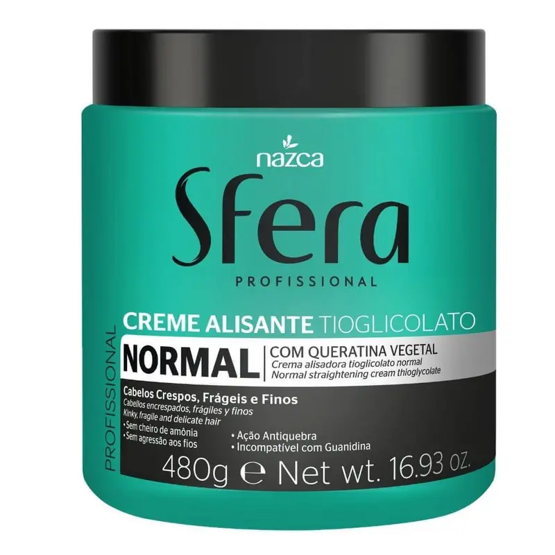 Sfera Frizzy Hair Thioglycolate Keratin Normal Straightening Cream 480G - Nazca 1