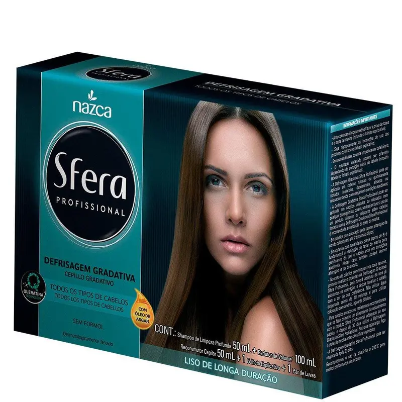Sfera Gradual Smoothing Anti Frizz Brazilian Hair Smoothing Mini Kit - Nazca 1