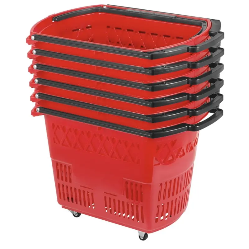 Shopping Basket 58L With 4 Wheels Zc-12 1