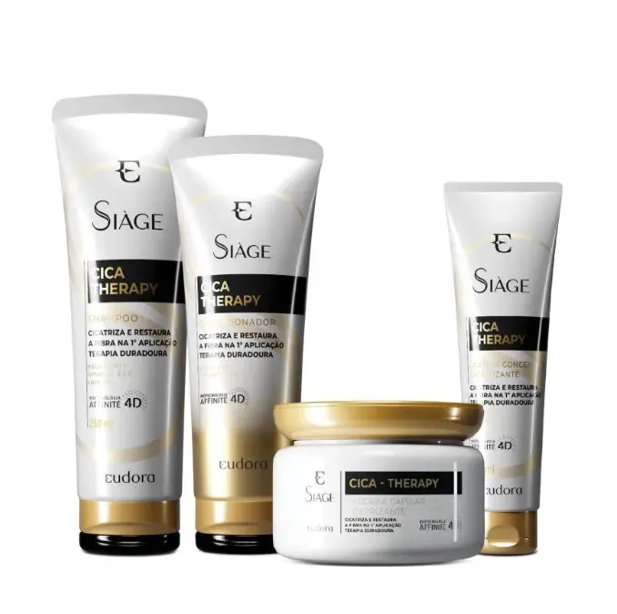 Siàge Cica Therapy Damaged Hair Healing Vegan Treatment Kit 4 Itens - Eudora 1