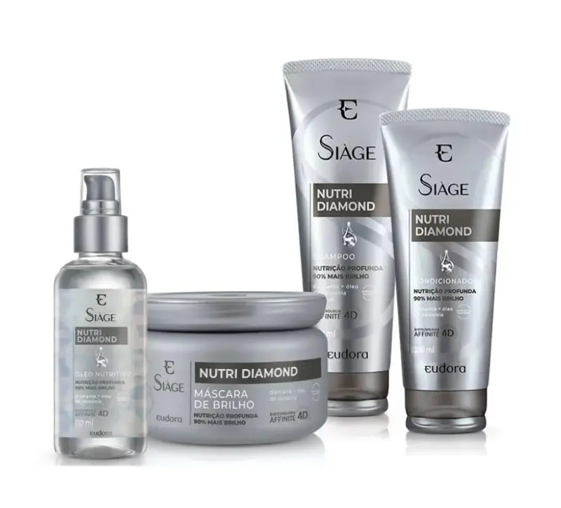 Siàge Nutri Diamond Brightness Deep Nourishing 4D Treatment 4 Itens - Eudora 1