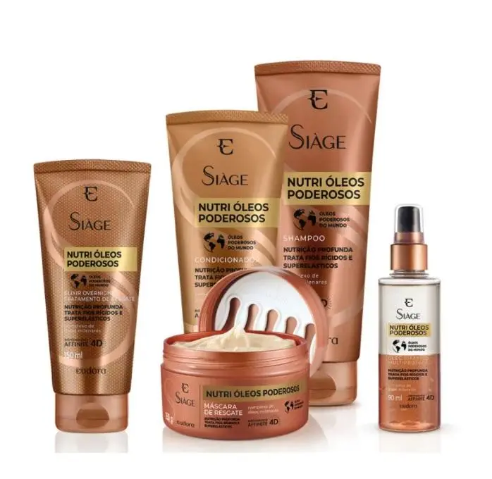 Siàge Nutri Powerful Oils Deep Hair Nourishing Resistance Kit 5 Itens - Eudora 1