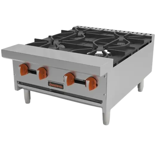 Sierra Range 24" 4 Burner Gas Hotplate & Manual Controls Srhp-4-24 1