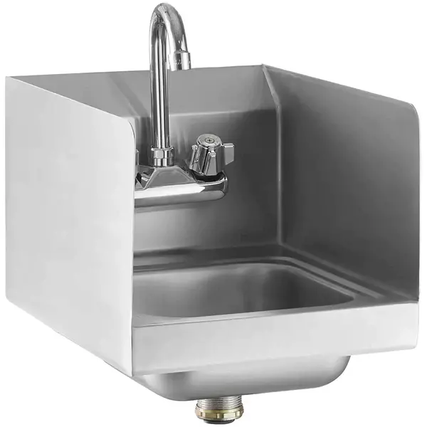 Sinco Hand Sink With Side Splash Guards Sf-Sink17s 1