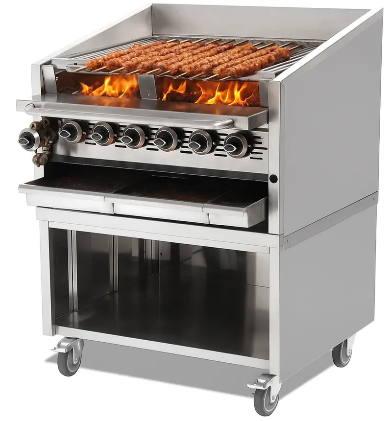 Sinco Signature 30'' Convertible Gas Kebab Grill Sc-7 1