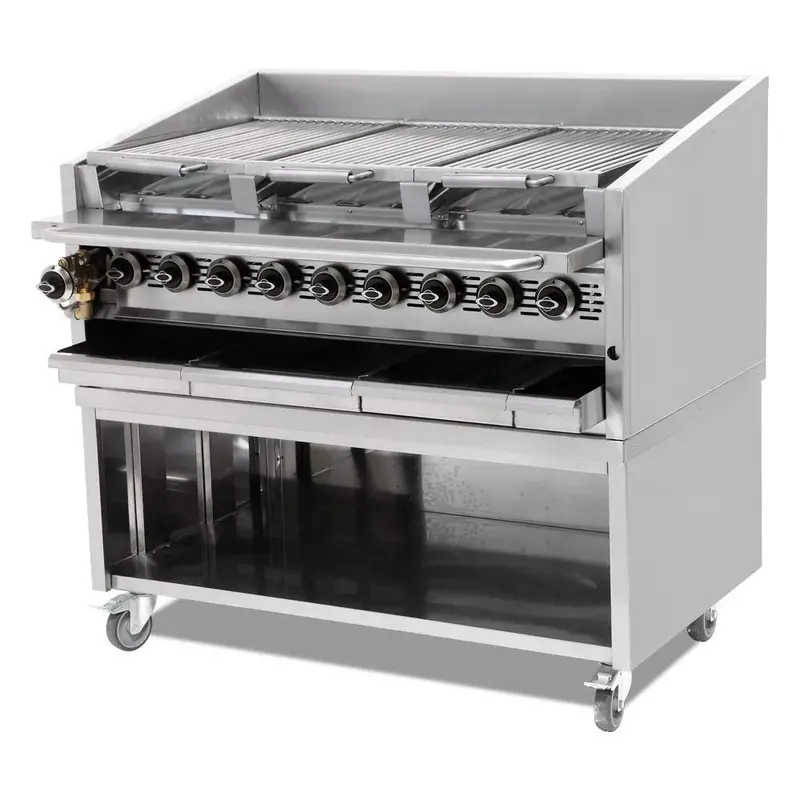 Sinco Signature 45'' Convertible Gas Kebab Grill Sc-8 1