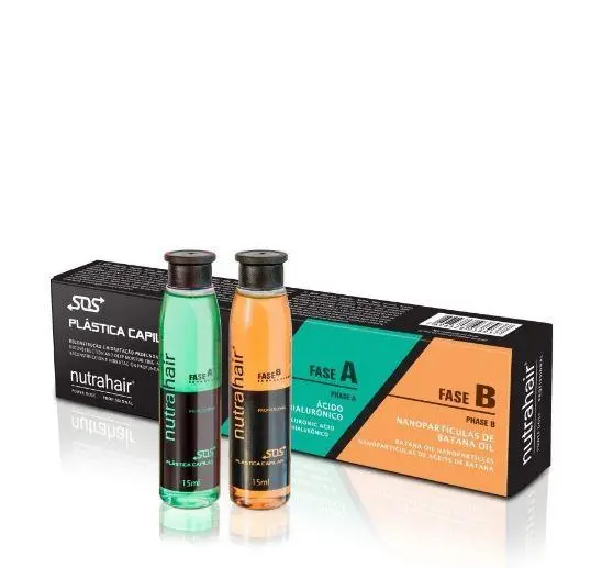Single Application Hydration Reconstruction Sos Hair Plastic 4X15ml - Nutrahair 1