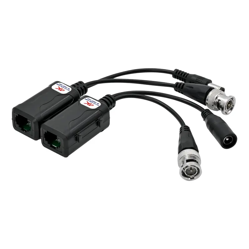 Single Channel Hd Video Balun W/Power Transceiver 1
