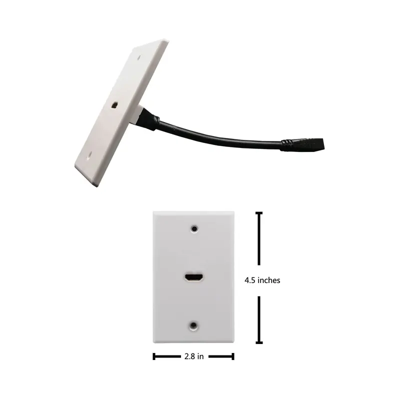 Single Hdmi Wall Plate Pigtail 2