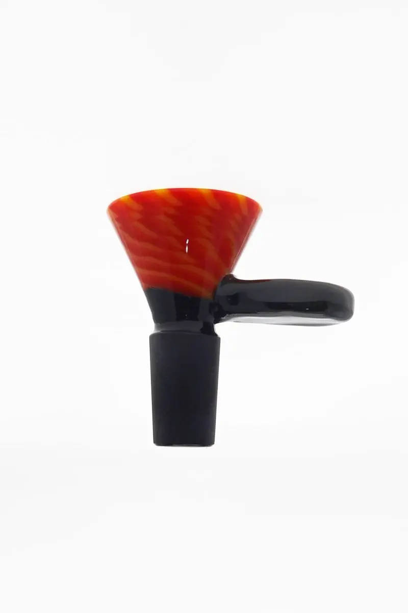 Single Hole Bong Slide Bowl Piece W/ Large Handle 1