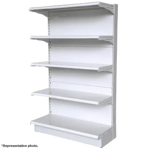 Single Sided White Gondola Supermarket Shelving Yd-S003w-A 1