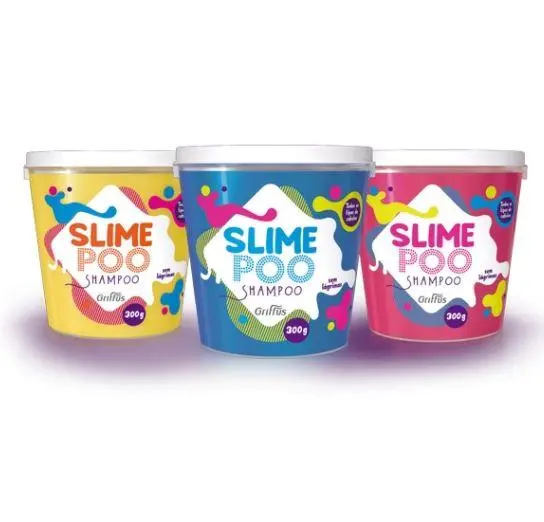 Slime Poo Shampoo Vegan Kids Tutti-Frutti Released Treatment Kit 3X300g - Griffus 1