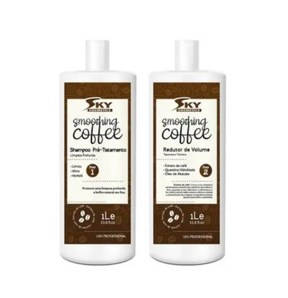 Smoothing Coffee Volume Reducer Thermal Treatment Kit 2X1l - Sky Cosmetics 1