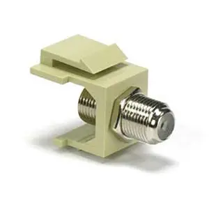Snap-In F Type F/F Keystone Module Ivory 1