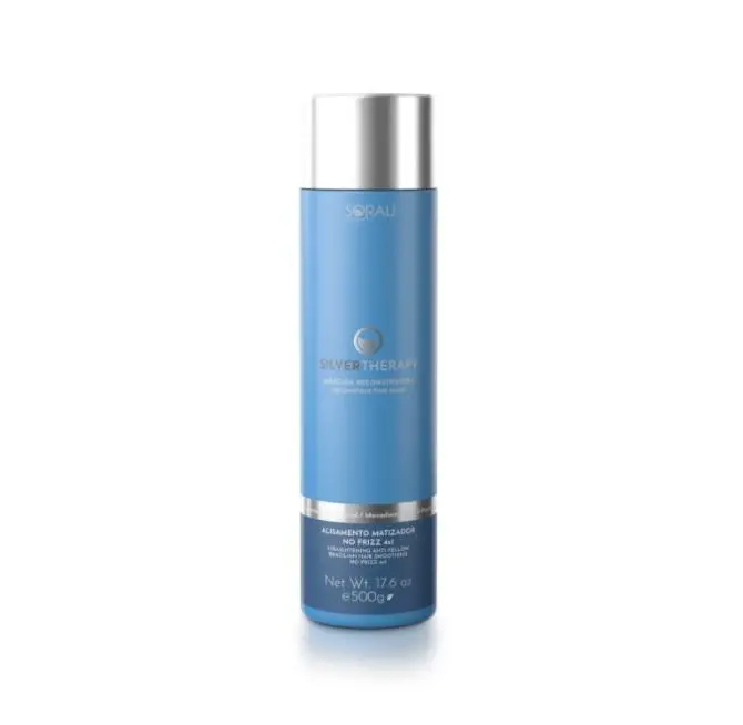 Sorali - No Frizz Silver Therapy Brazilian Keratin Straightening Anti-Yellow 500Ml / 16.9 Fl Oz 1