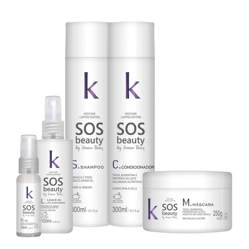 Sos Beauty Jessica Diniz Home Care Hair Treatment Kit Kostume 1