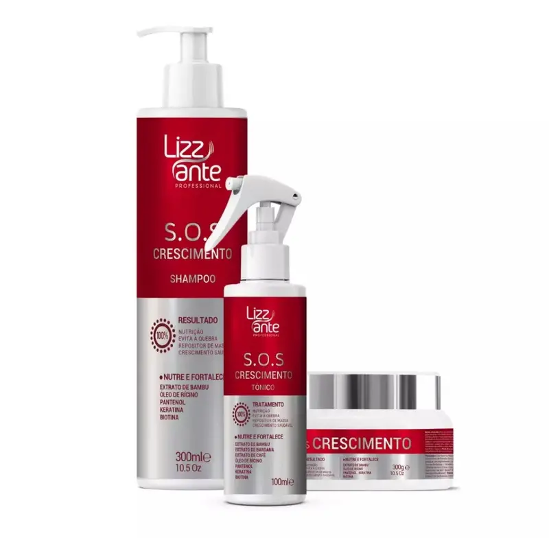 Sos Crescimento Hair Growth Nourishing Treatment Kit Lizz Ante 1