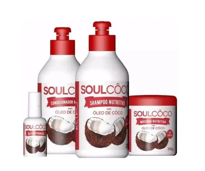 Soul Coconut Recovery Shine Anti Frizz Strenghtening Kit 3 Prod. - Retro Cosmeti 1