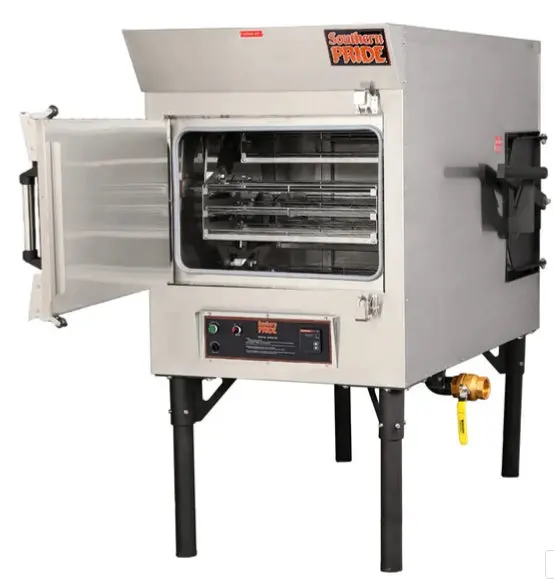 Southern Pride Natural Gas‐Fired Wood Burning Rotisserie Smoker Mlr-150 1