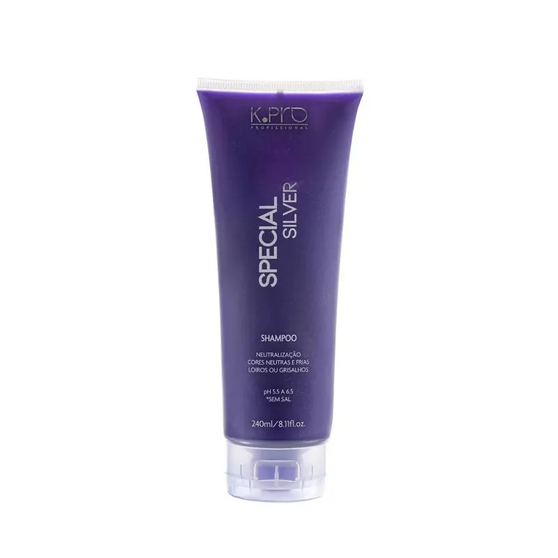 Special Silver Shampoo Blond Bleached Gray Hair Color Treatment 240Ml K.Pro 1