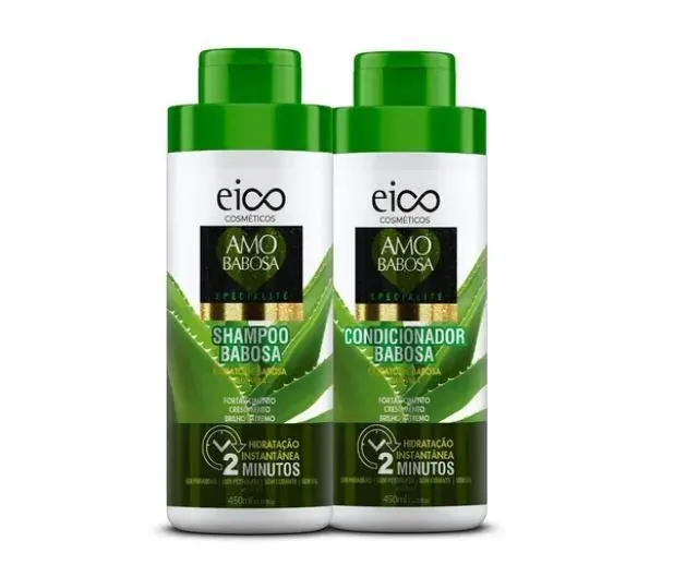 Spécialité Love Babosa Aloe Vera Castor Oil Biotin Nourishing Kit 2X450ml - Eico 1