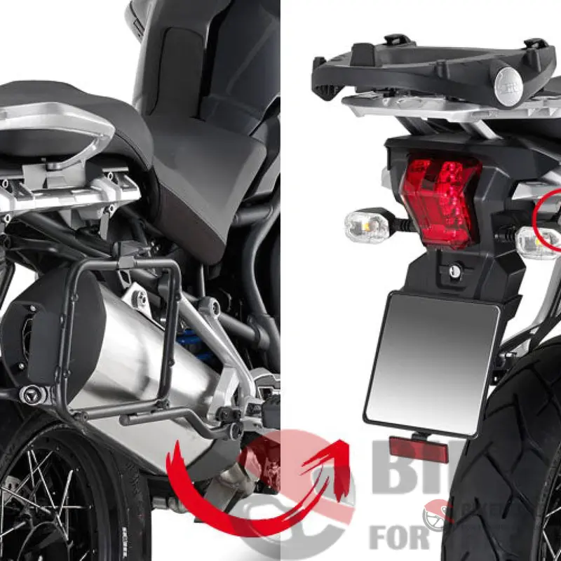 Specific Rapid Release Side Case Holder For Monokey® Cases For Triumph Tiger 1200 - Givi 1