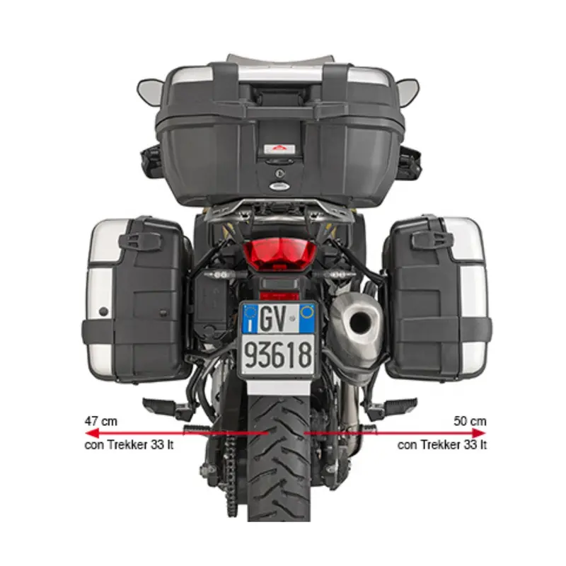 Specific Rapid Release Side Case Holder For Monokey® Or Retro Fit Cases For Bmw F750gs /F850gs/ F850/900 Gsa - Givi 1