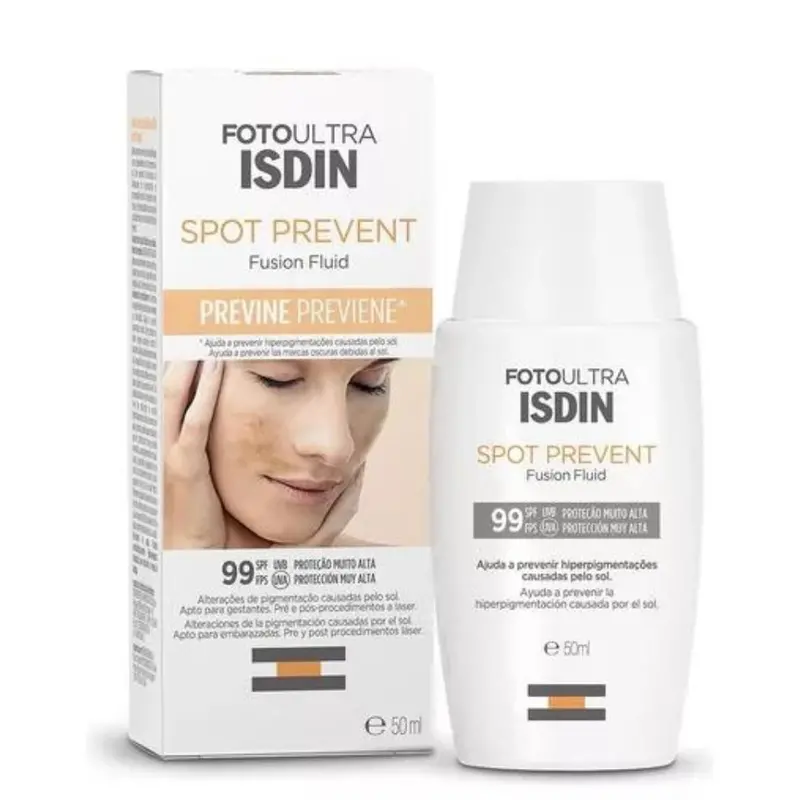 Spot Prevent Fusion Fluid Fps 99 Facial Sunscreen Sensitive Skin Care 50Ml Isdin 1