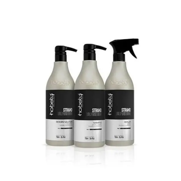 Strand Definition Damaged Hair Oiliness Control Shine Treatment Kit 3X750ml - Hobety 1