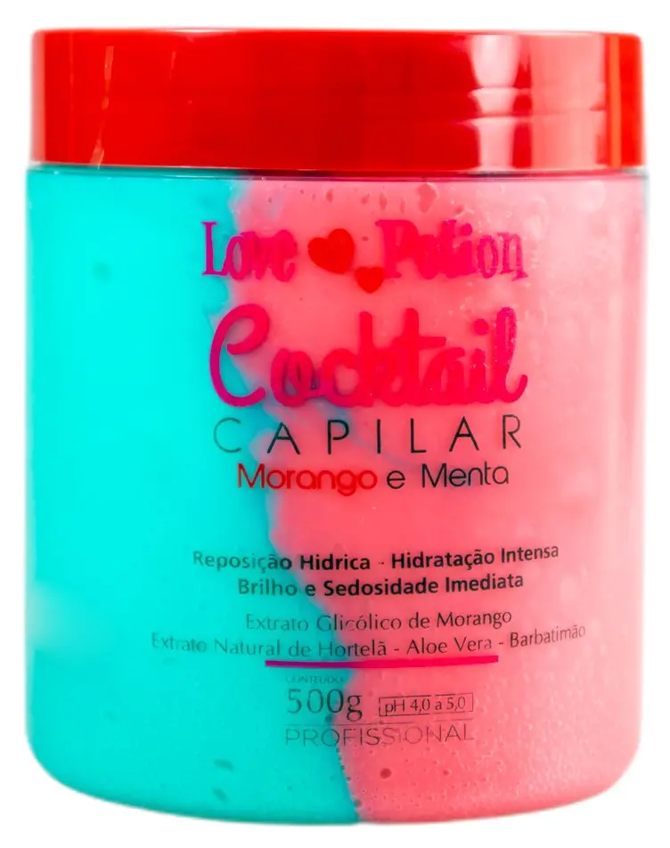 Strawberry And Mint Cocktail Hydration Shine Treatment Mask 500G - Love Potion 1