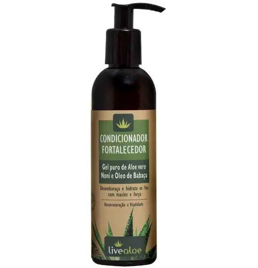 Strength Aloe Vera Noni Babaçu Gel Restructuring Conditioner 240Ml - Livealoe 1