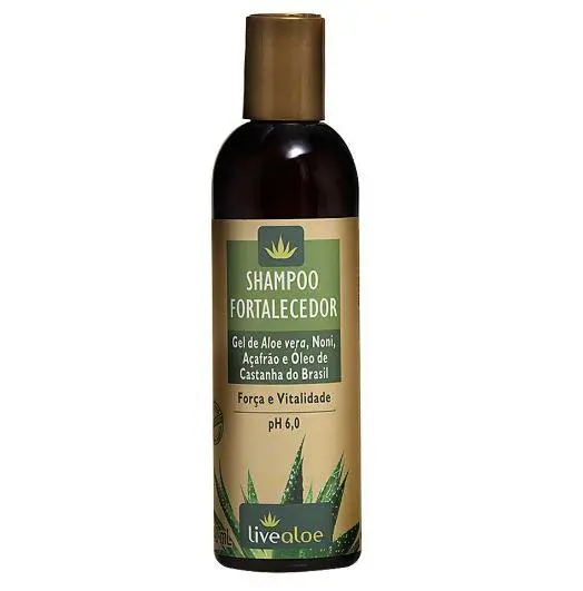 Strengthening Shampoo Aloe Vera Noni Saffron Chestnut Oil 240Ml - Livealoe 1