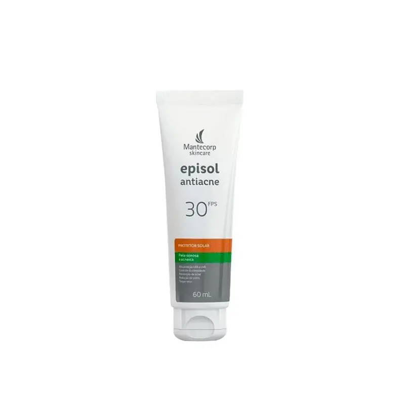 Sunscreen Episol Anti-Acne 30Fps Skin Care Protection 60Ml Mantecorp 1