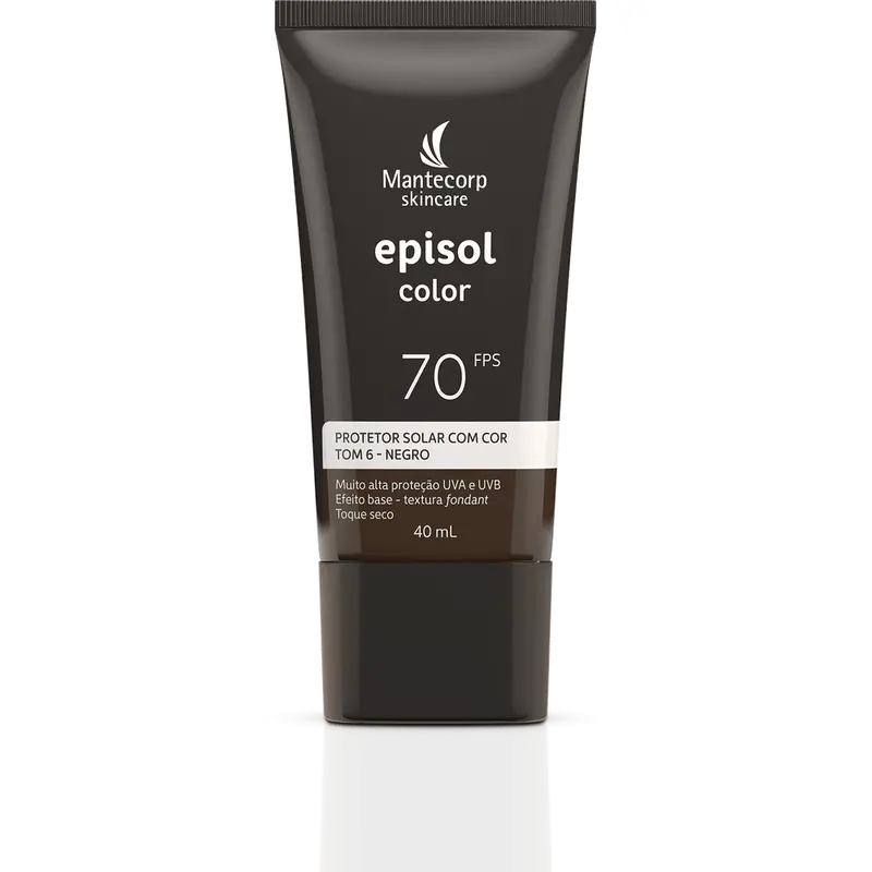 Sunscreen Episol Color Tone 6 - Black Fps 70 With 40Ml - Mantecorp 1