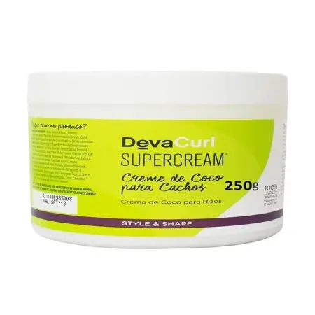 Super Coco Coconut Style Shape Cream Mask Curly Hair Treatment 250G - Deva Curl 1