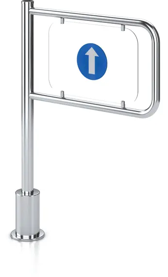 Supermarket Single Side Mechanical Gate Hbr-3021 1