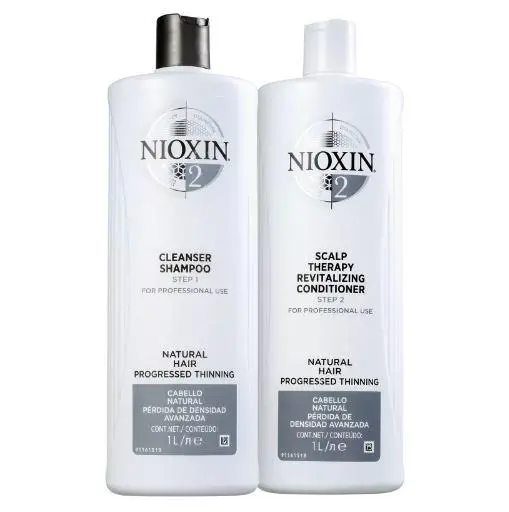 System 2 Natural Hair Advanced Tuning Bioamp Activ Renewal Kit 2X1000ml - Nioxin 1