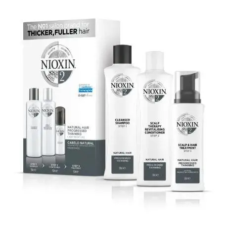 System 2 Natural Hair Advanced Tuning Scalp Treatment Kit 3 Products - Nioxin 1