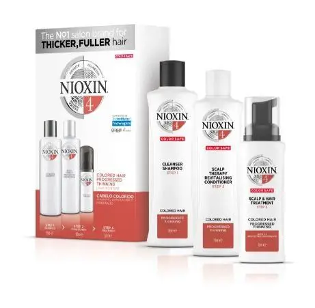 System 3 Colored Hair Thicker Fuller Light Tuning Treatment 3 Products - Nioxin 1
