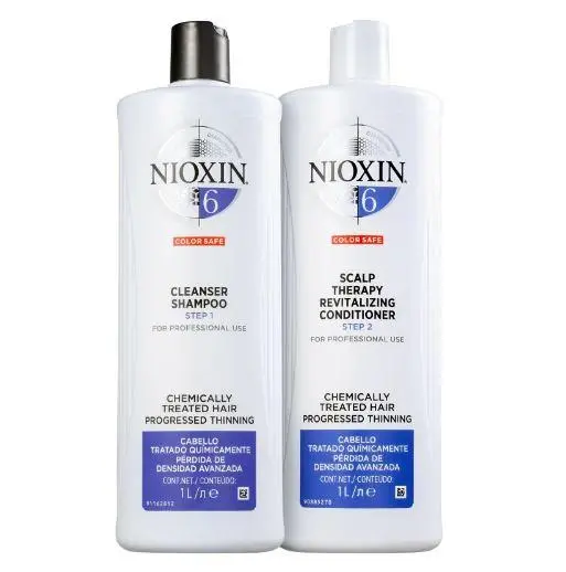 System 6 Revitalizing Chemically Treated Advanced Tuning Kit 2X1000ml - Nioxin 1