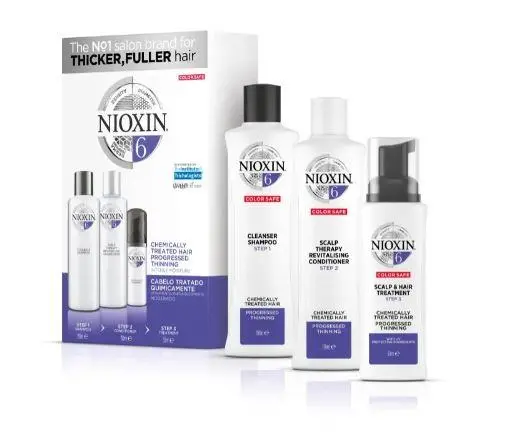System 6 Thicker Fuller Chemically Treated Advanced Tuning 3 Products - Nioxin 1